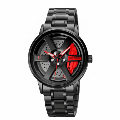 SKMEI Rotating wheel watch(Red Black) (Premium Quality)